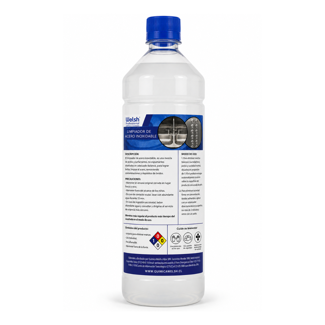 Limpiador de Acero Inoxidable Botella 1L