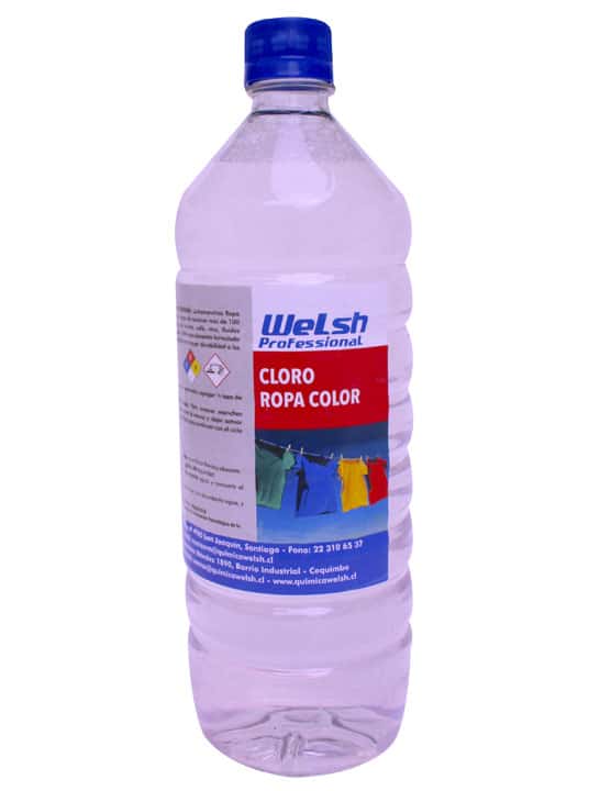 Cloro Ropa Color Botella 1L – Quimica Welsh